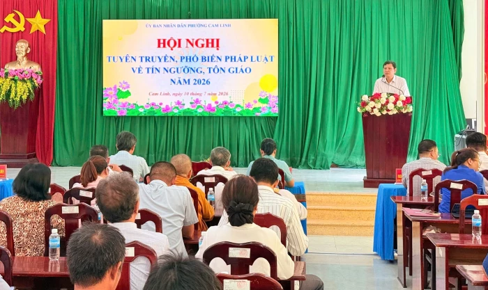 Phường Cam Linh tổ chức tuyên truyền pháp luật về tín ngưỡng, tôn giáo
