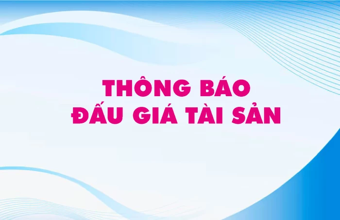 Công ty Đấu giá Hợp danh Vạn Thiên Phước thông báo đấu giá tài sản