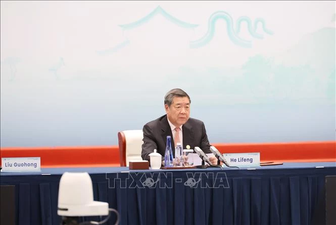 Phó Thủ tướng Trung Quốc Hà Lập Phong. Ảnh: Công Tuyên/PV TTXVN tại Trung Quốc
