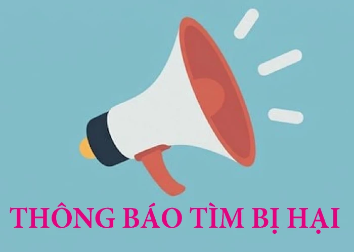 Thông báo tìm bị hại