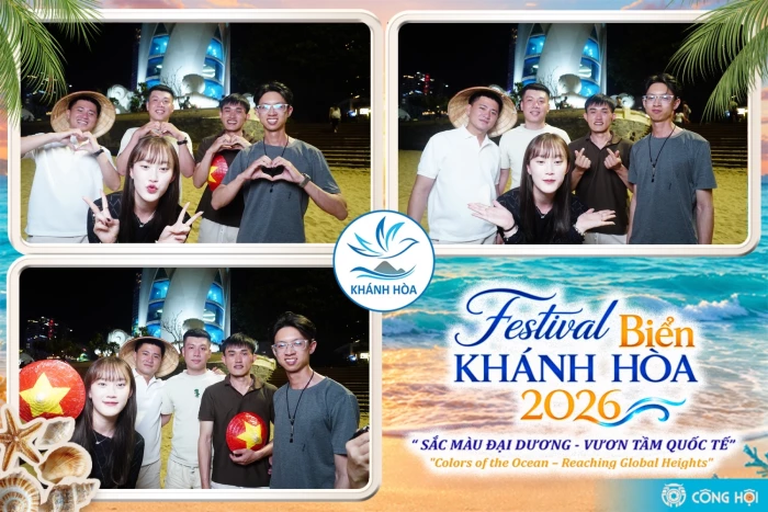 Photobooth - điểm trải nghiệm mới tại Festival Biển Khánh Hòa 2026