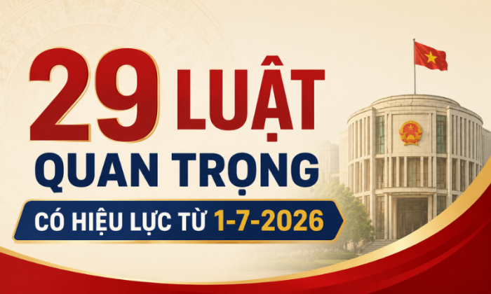 [Infographic] 29 luật quan trọng có hiệu lực từ 1-7-2026