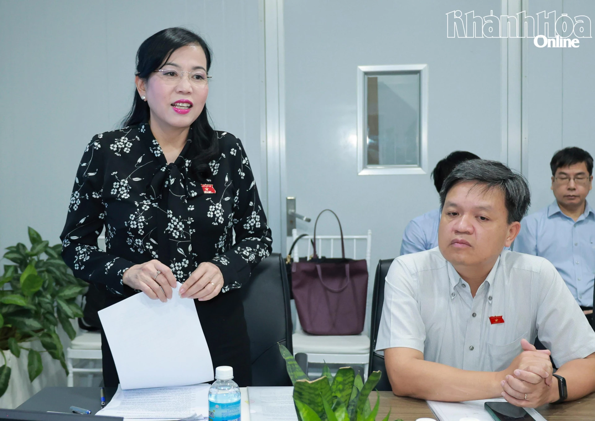 Đồng chí Nguyễn Thanh Hải phát biểu tại cuộc họp với Công ty TNHH Australis Việt Nam.