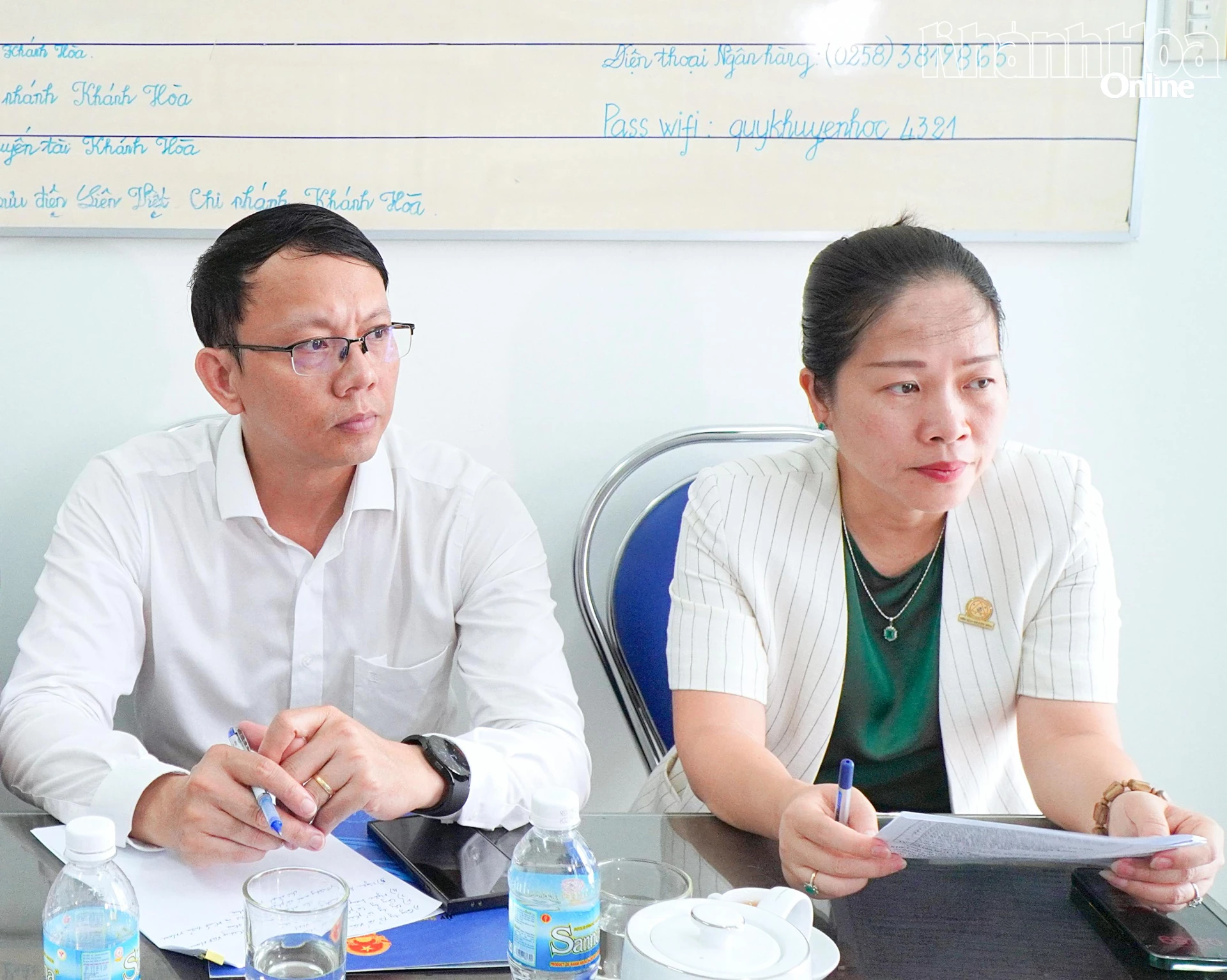 Đồng chí Nguyễn Thanh Hà chủ trì buổi làm việc.