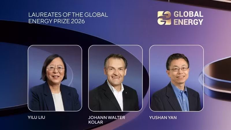 Công bố chủ nhân Giải thưởng Năng lượng toàn cầu 2026
