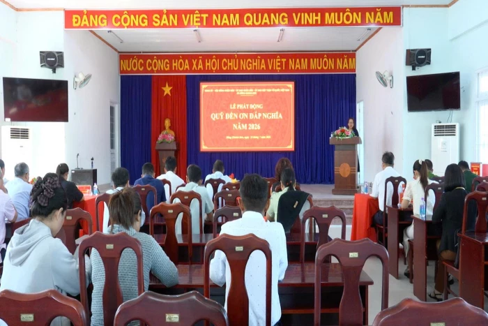 Xã Đông Khánh Sơn phát động Quỹ "Đền ơn đáp nghĩa" năm 2026