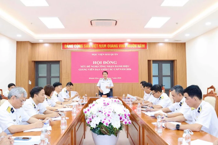 Học viện Hải quân xét, đề nghị công nhận danh hiệu Giảng viên dạy giỏi các cấp