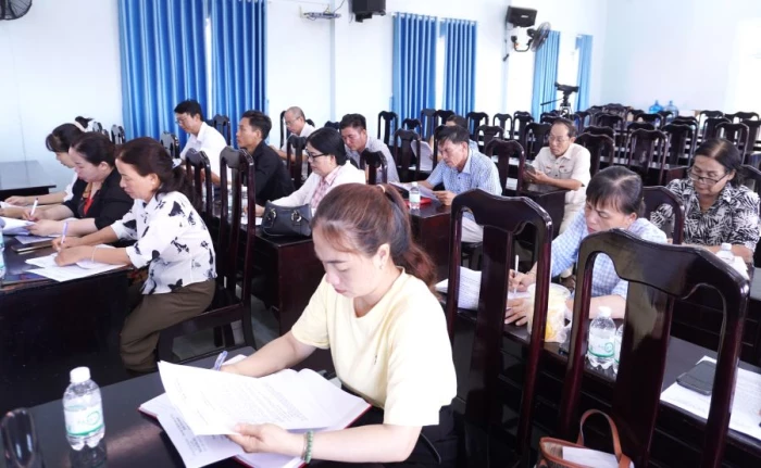 Mặt trận xã Vạn Ninh hướng dẫn công tác bầu trưởng thôn nhiệm kỳ 2026 - 2031