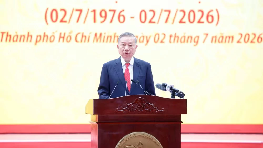 Tổng Bí thư, Chủ tịch nước Tô Lâm phát biểu. (Ảnh: TTXVN)