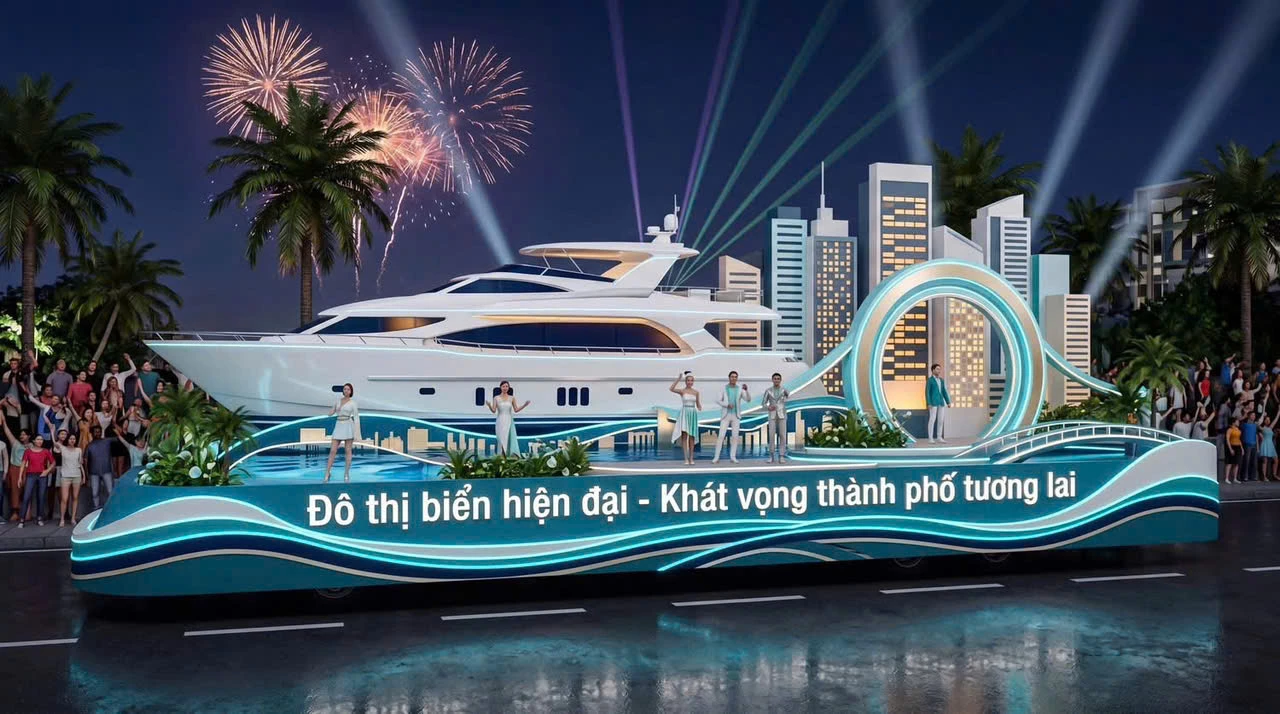 Hình ảnh thiết kế một số mẫu xe hoa trong Lễ hội Carnival – Diễu hành xe hoa.