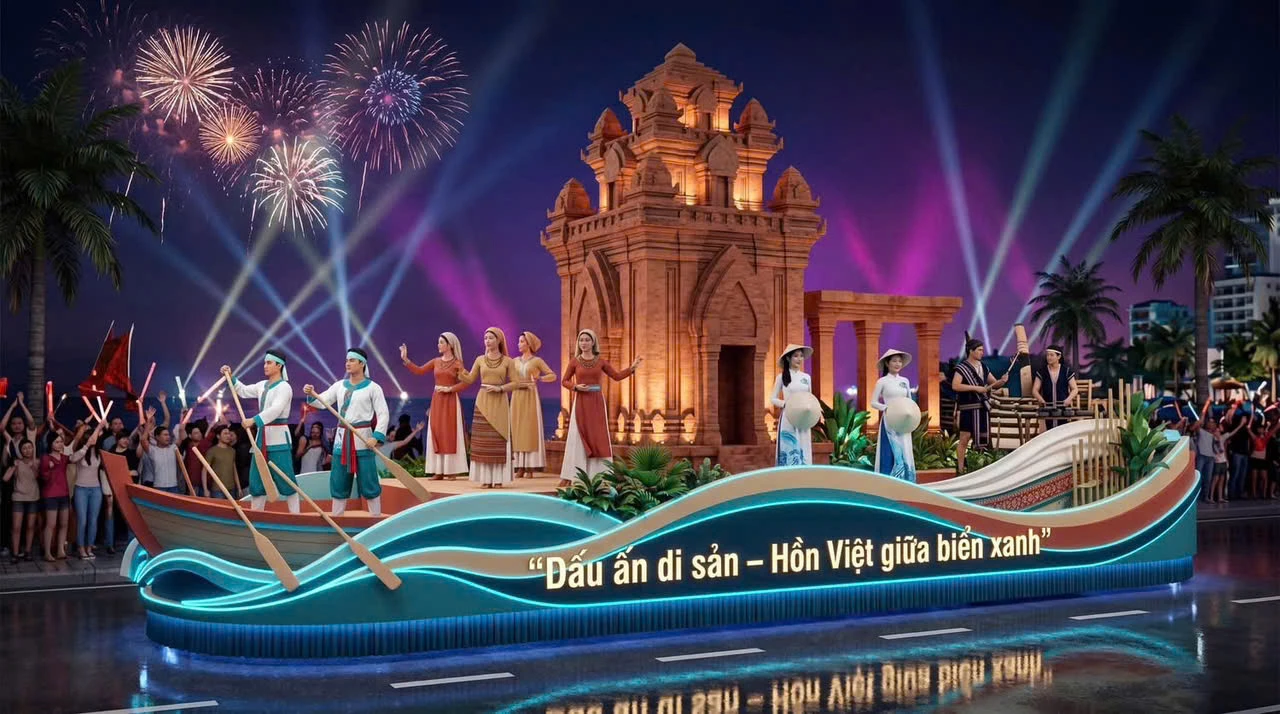 Hình ảnh thiết kế một số mẫu xe hoa trong Lễ hội Carnival – Diễu hành xe hoa.