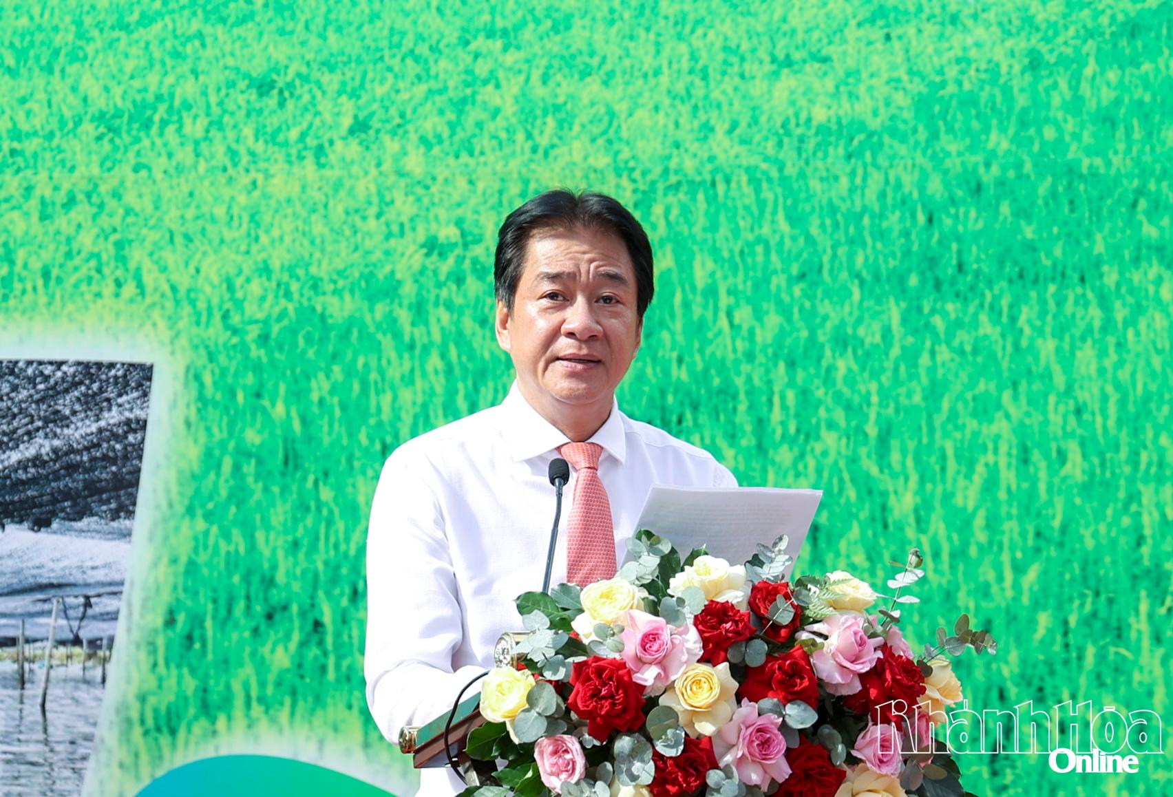 Đồng chí Nguyễn Long Biên - Phó Chủ tịch Thường trực UBND tỉnh phát biểu tại sự kiện.