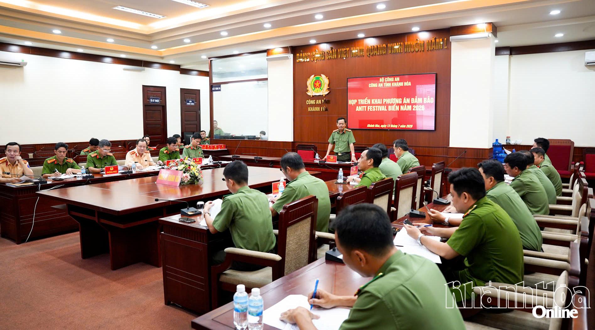 Công an tỉnh Khánh Hòa sẵn sàng đảm bảo an ninh tuyệt đối cho Festival Biển