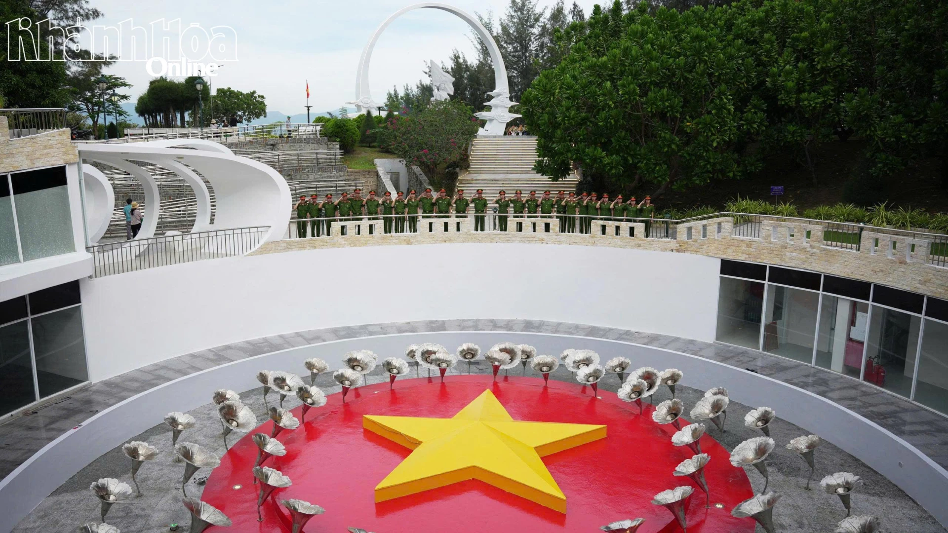 Một góc Khu tưởng niệm chiến sĩ Gạc Ma.