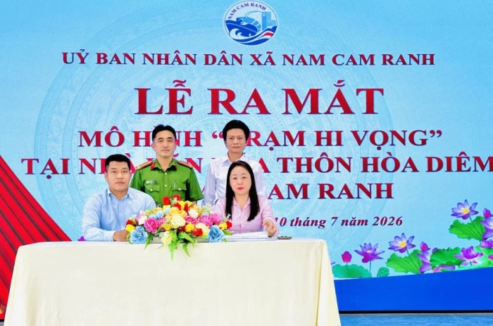 Xã Nam Cam Ranh ra mắt mô hình “Trạm hy vọng”