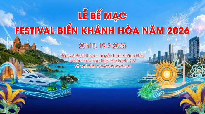 20 giờ 10 phút tối nay (19-7): Truyền hình trực tiếp bế mạc Festival Biển Khánh Hòa năm 2026