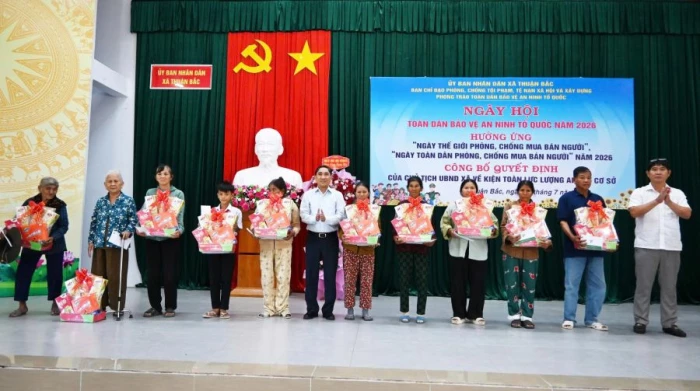 Xã Thuận Bắc tổ chức Ngày hội Toàn dân bảo vệ an ninh Tổ quốc