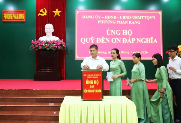 Phường Phan Rang phát động kêu gọi ủng hộ Quỹ "Đền ơn đáp nghĩa” năm 2026