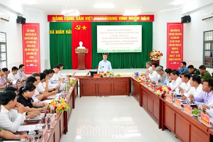 Chủ tịch UBND tỉnh Nguyễn Việt Hùng làm việc với 4 xã phía nam Khánh Hòa