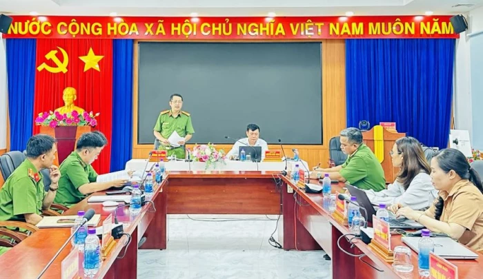 Công an tỉnh Khánh Hòa làm việc với xã Khánh Sơn về công tác phòng, chống ma túy năm 2026