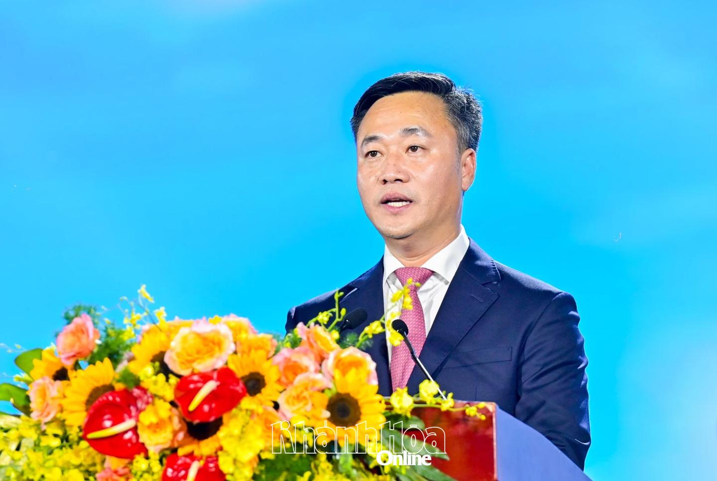 Đồng chí Nguyễn Việt Hùng - Phó Bí thư Tỉnh ủy, Chủ tịch UBND tỉnh Khánh Hòa. (Ảnh: Vĩnh Thành)
