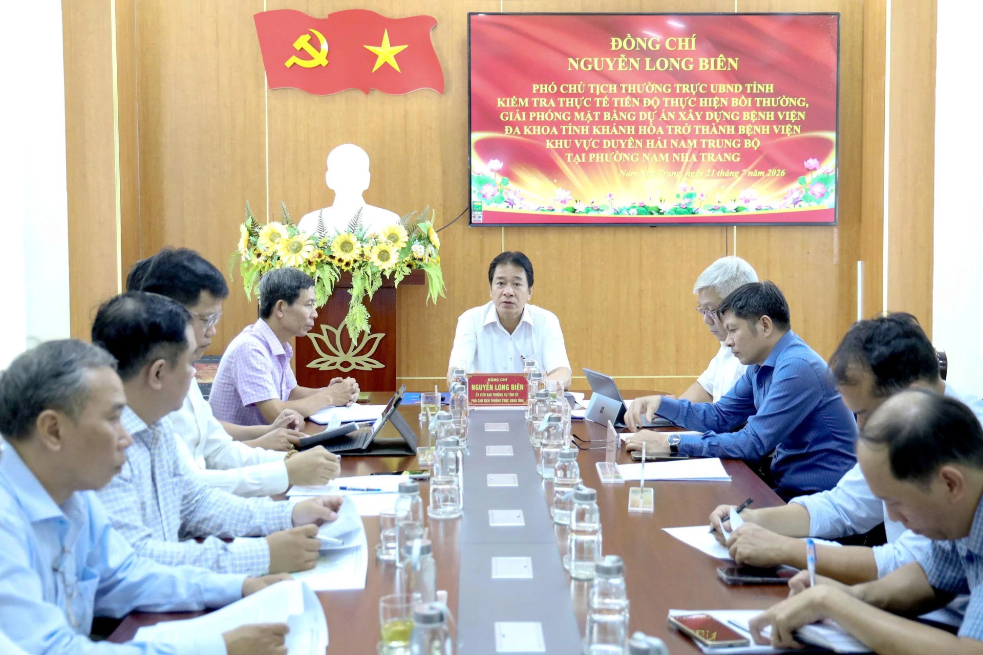 Kiểm tra công tác giải phóng mặt bằng Dự án Bệnh viện Đa khoa tỉnh trở thành Bệnh viện khu vực Duyên hải Nam Trung bộ