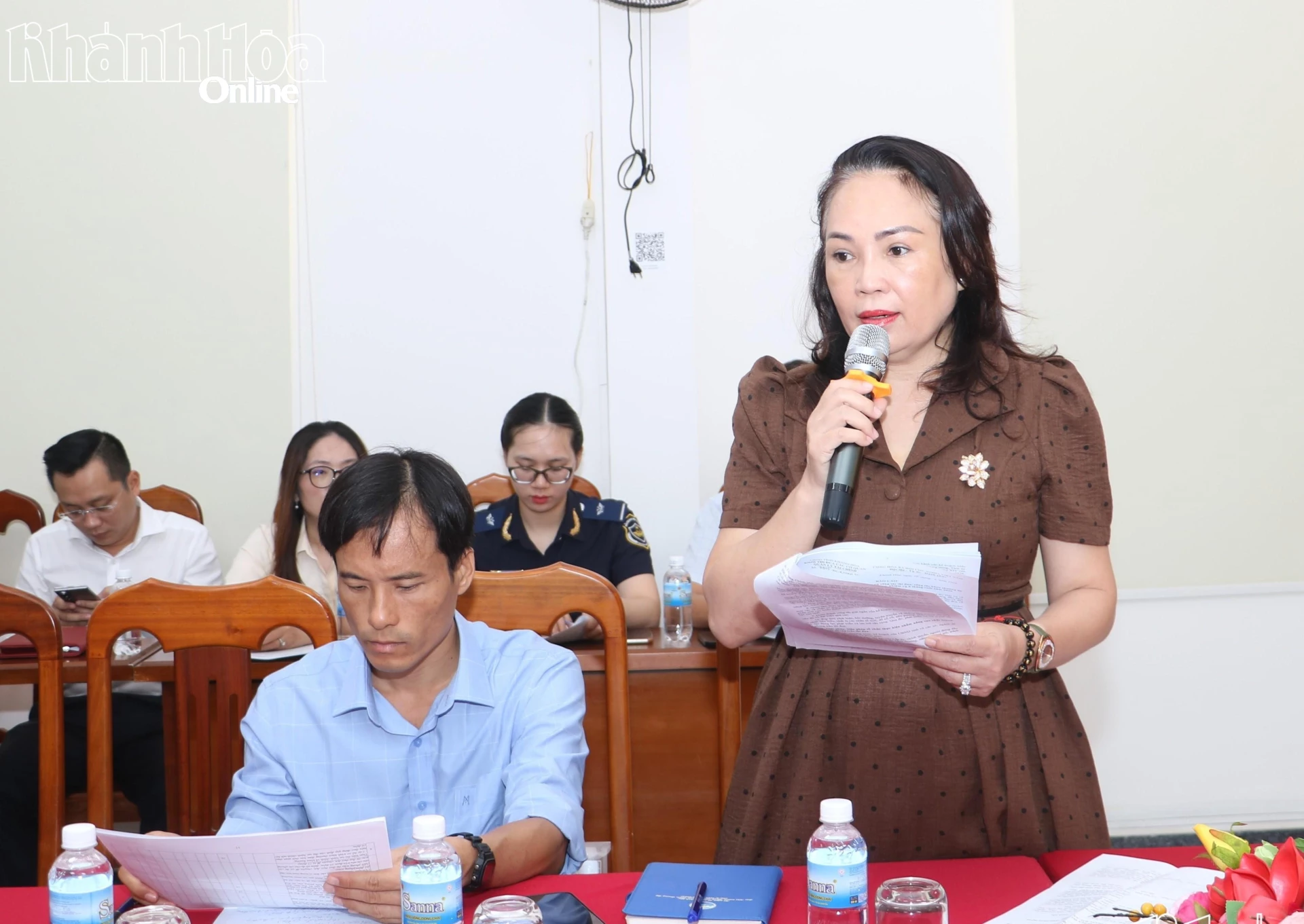 Đại diện Sở Nội vụ phát biểu.