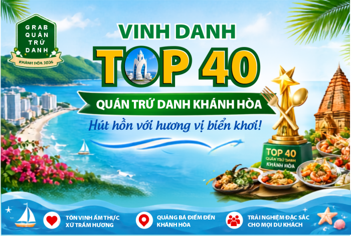 Vinh danh Top 40 quán ăn, nhà hàng trứ danh Khánh Hòa