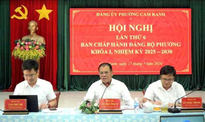 Hội nghị Ban Chấp hành Đảng bộ phường Cam Ranh lần thứ 6 
