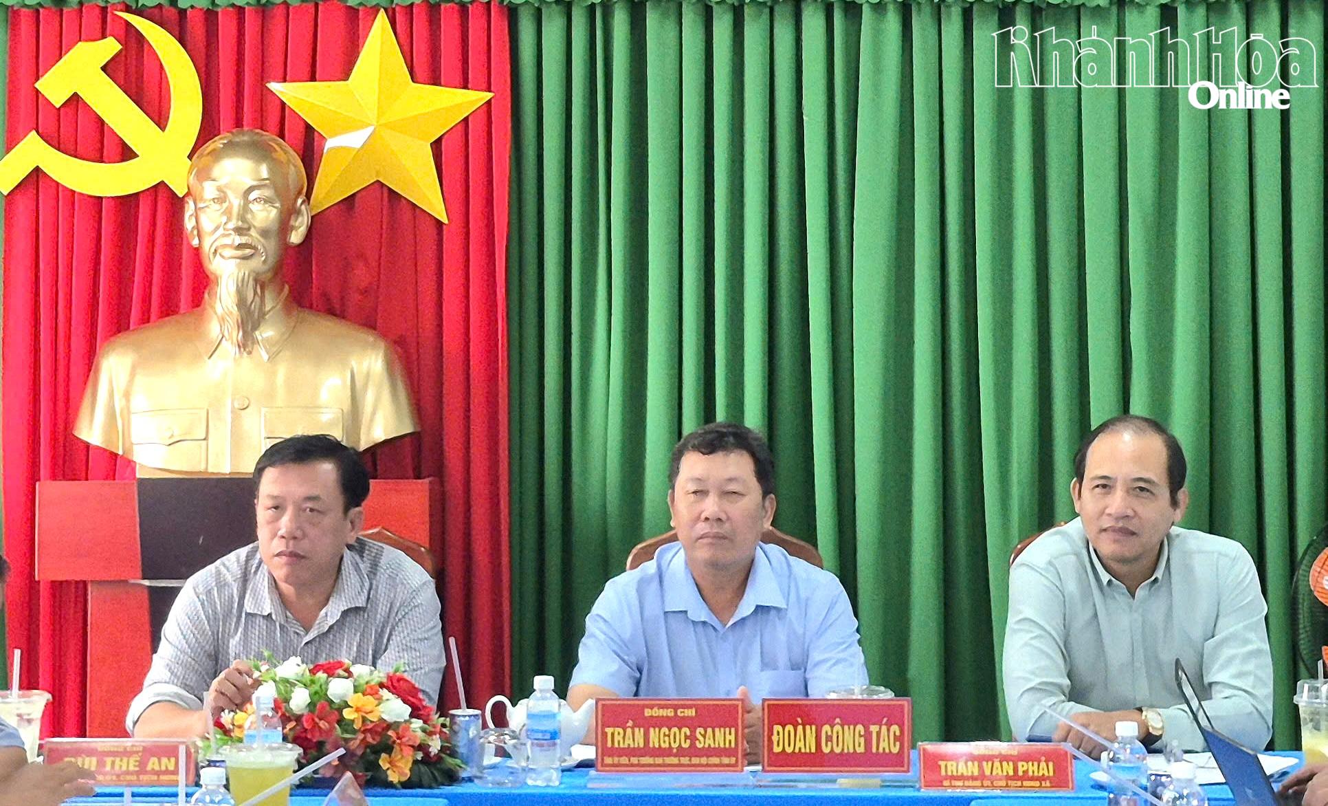 Ban Nội chính Tỉnh ủy làm việc với Đảng ủy xã Tây Ninh Hòa và Đảng ủy xã Hòa Trí