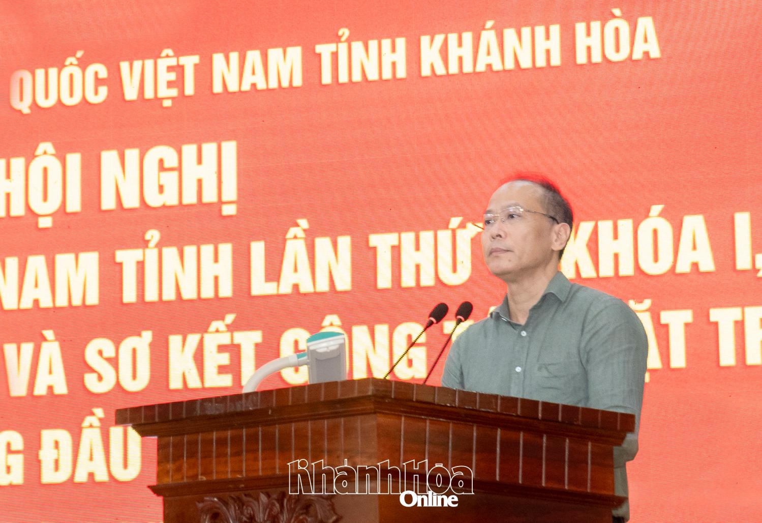 Đồng chí Nguyễn Khắc Hà phát biểu chỉ đạo.