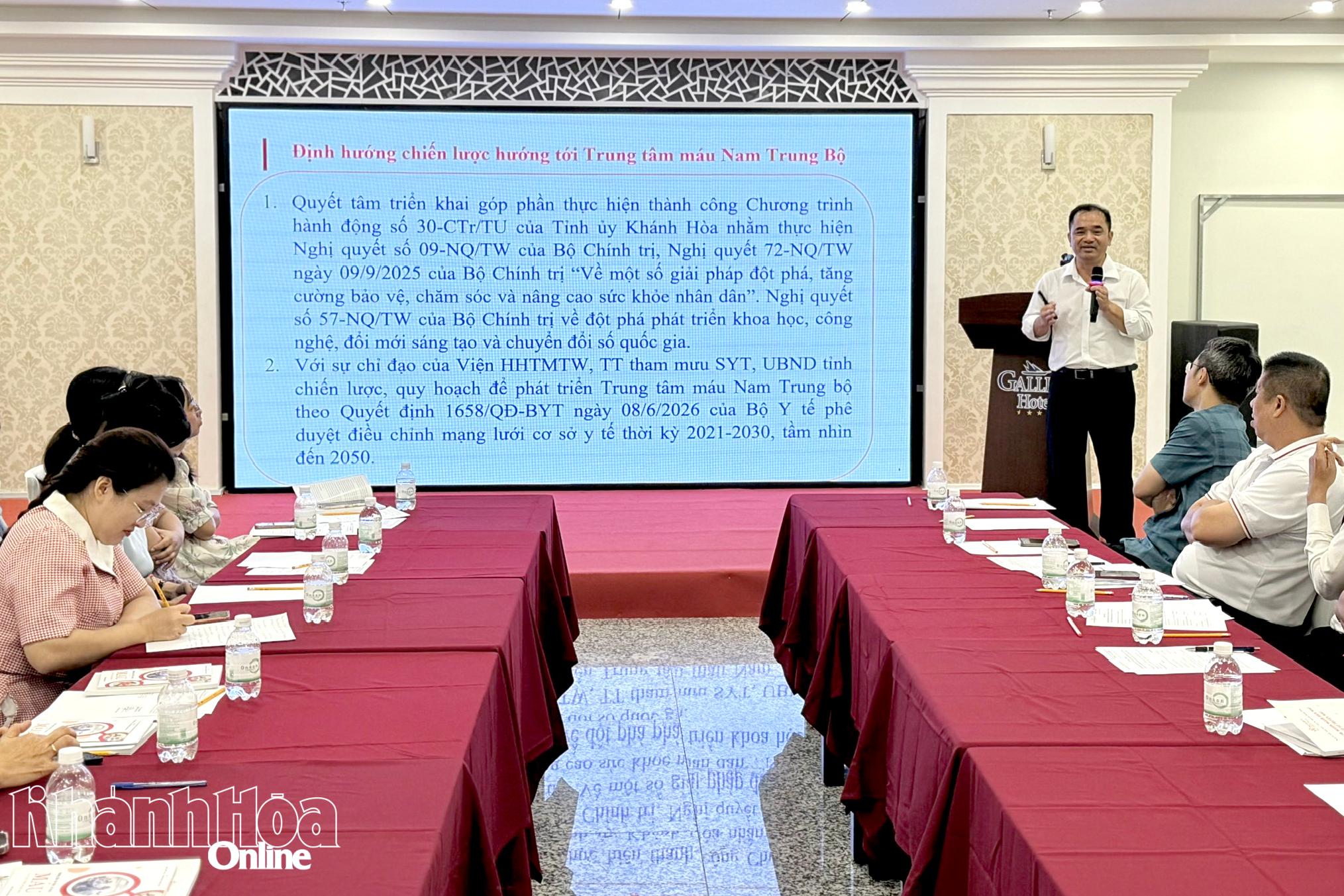 Hội nghị về công tác truyền máu tại Khánh Hòa