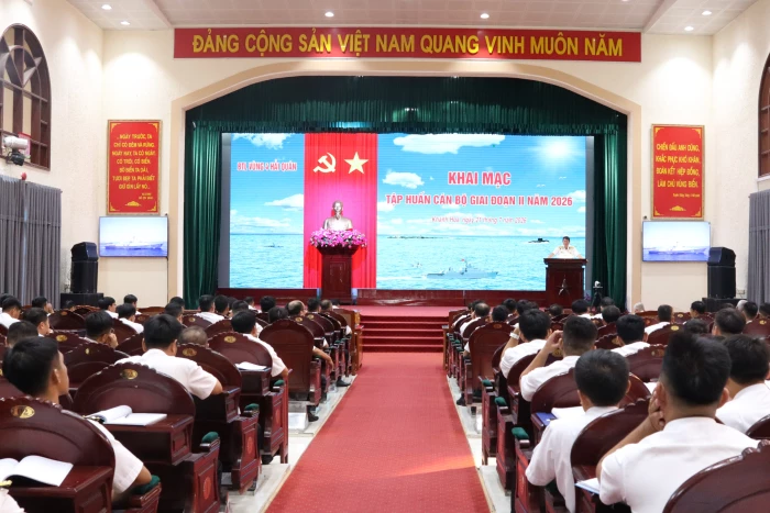 Vùng 4 Hải quân tập huấn cán bộ giai đoạn II năm 2026