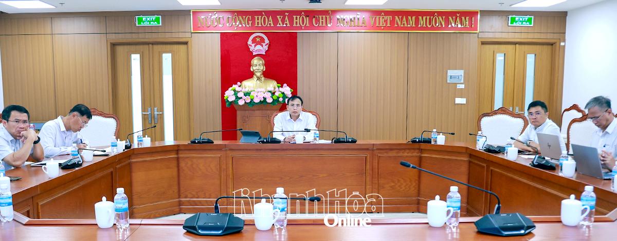 Quang cảnh điểm cầu Khánh Hòa.