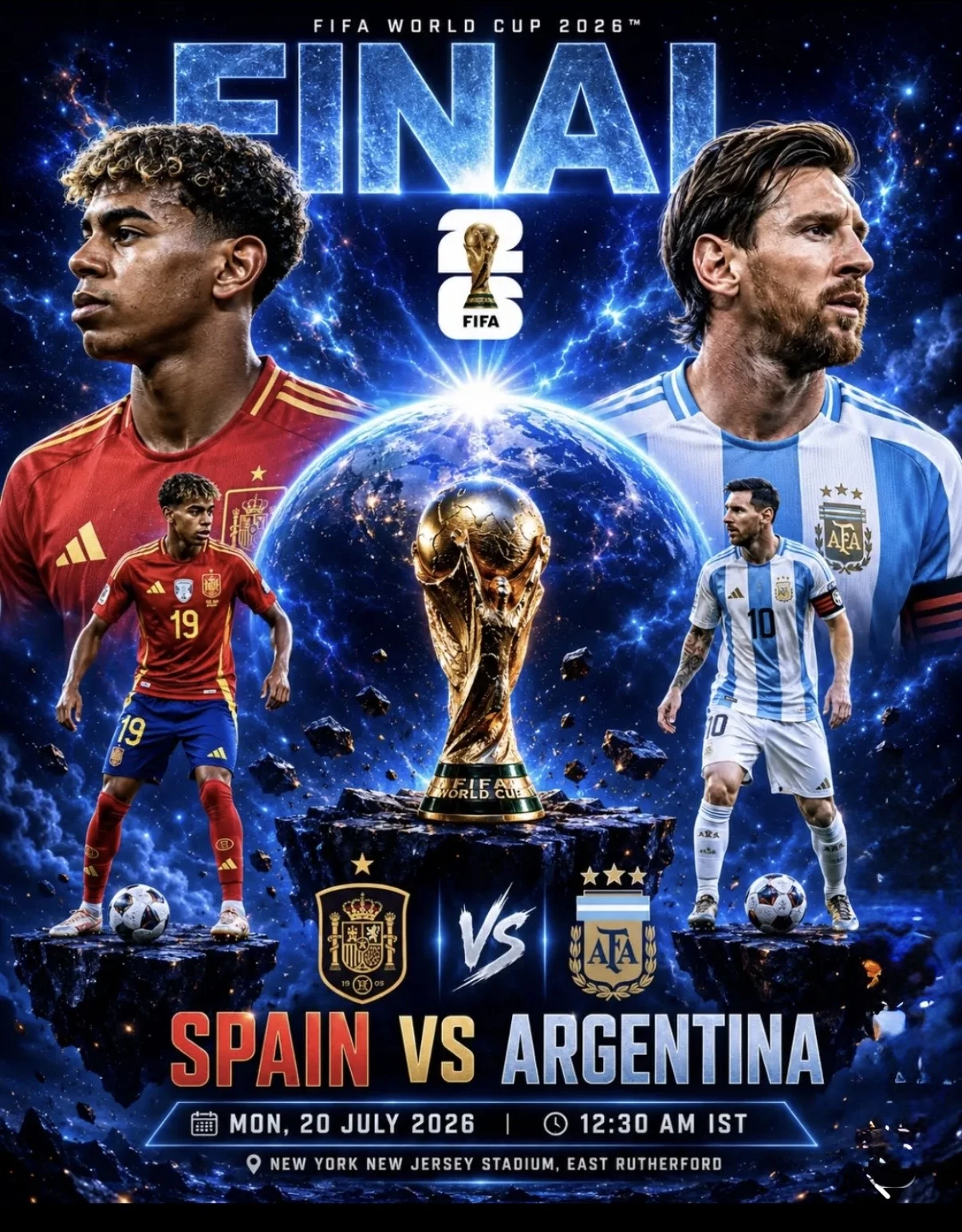 Trận chung kết giữa Argentina gặp Tây Ban Nha. (Ảnh: theo Sport-ul)
