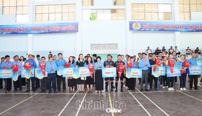 350 vận động viên tham gia Hội thao công nhân, viên chức, lao động tỉnh Khánh Hòa năm 2026