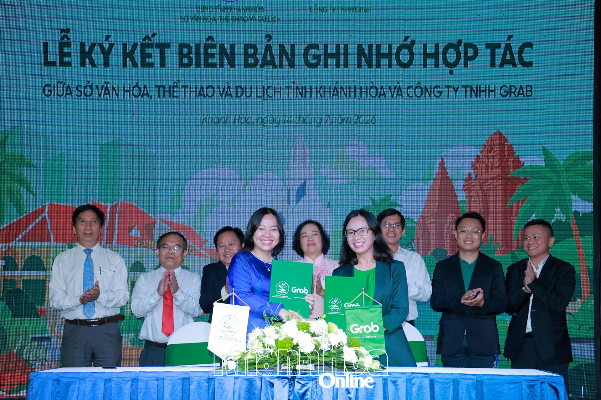 Sở Văn hóa, Thể thao và Du lịch Khánh Hòa tăng cường hợp tác với Grab Việt Nam về xúc tiến quảng bá điểm đến