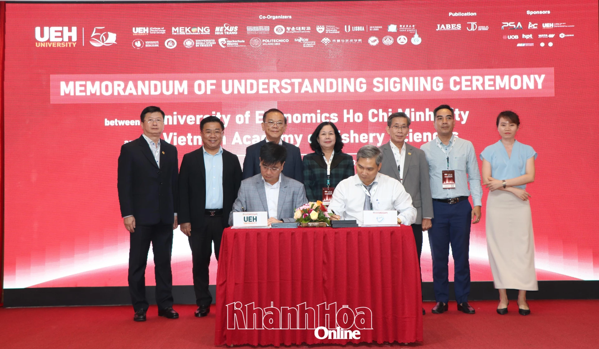Đại học Kinh tế Thành phố Hồ Chí Minh ký kết thoả thuận hợp tác với Viện Khoa học Thủy sản Việt Nam.