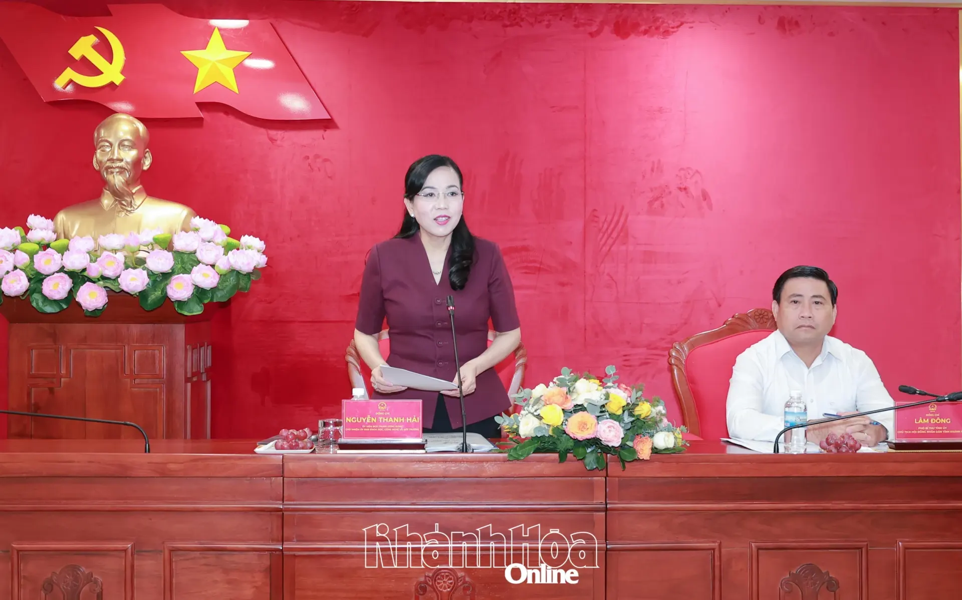Ủy ban Khoa học, Công nghệ và Môi trường của Quốc hội làm việc với UBND tỉnh Khánh Hòa về sửa đổi, bổ sung một số điều của 3 dự án luật