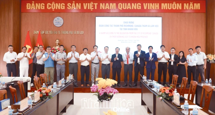 Trao đổi hợp tác giữa Khánh Hòa và TP. Richmond, Canada