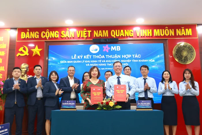 Ban Quản lý Khu kinh tế và Khu công nghiệp tỉnh Khánh Hòa ký kết thỏa thuận hợp tác với Ngân hàng TMCP Quân đội