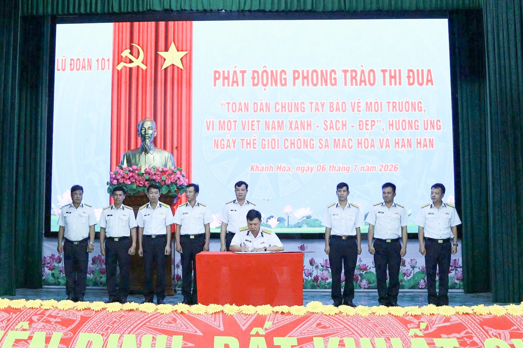 Lữ đoàn 101 phát động phong trào thi đua bảo vệ môi trường