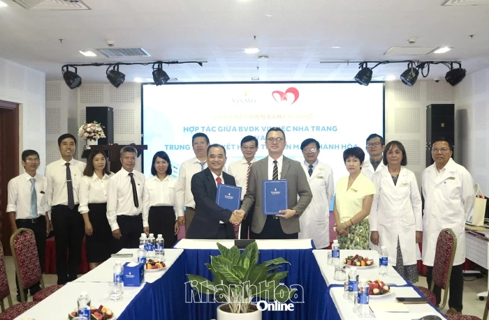 Bệnh viện Đa khoa Quốc tế Vinmec Nha Trang và Trung tâm Huyết học - Truyền máu Khánh Hòa ký kết hợp tác