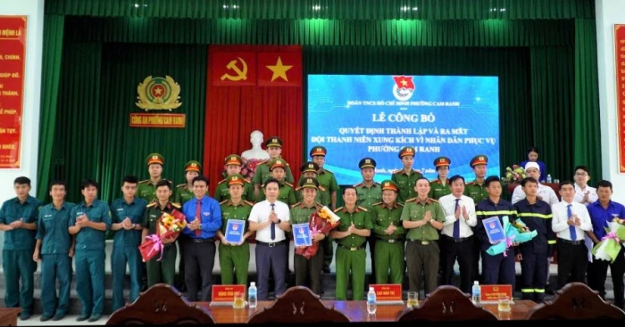 Phường Cam Ranh ra mắt “Đội Thanh niên xung kích vì Nhân dân phục vụ”