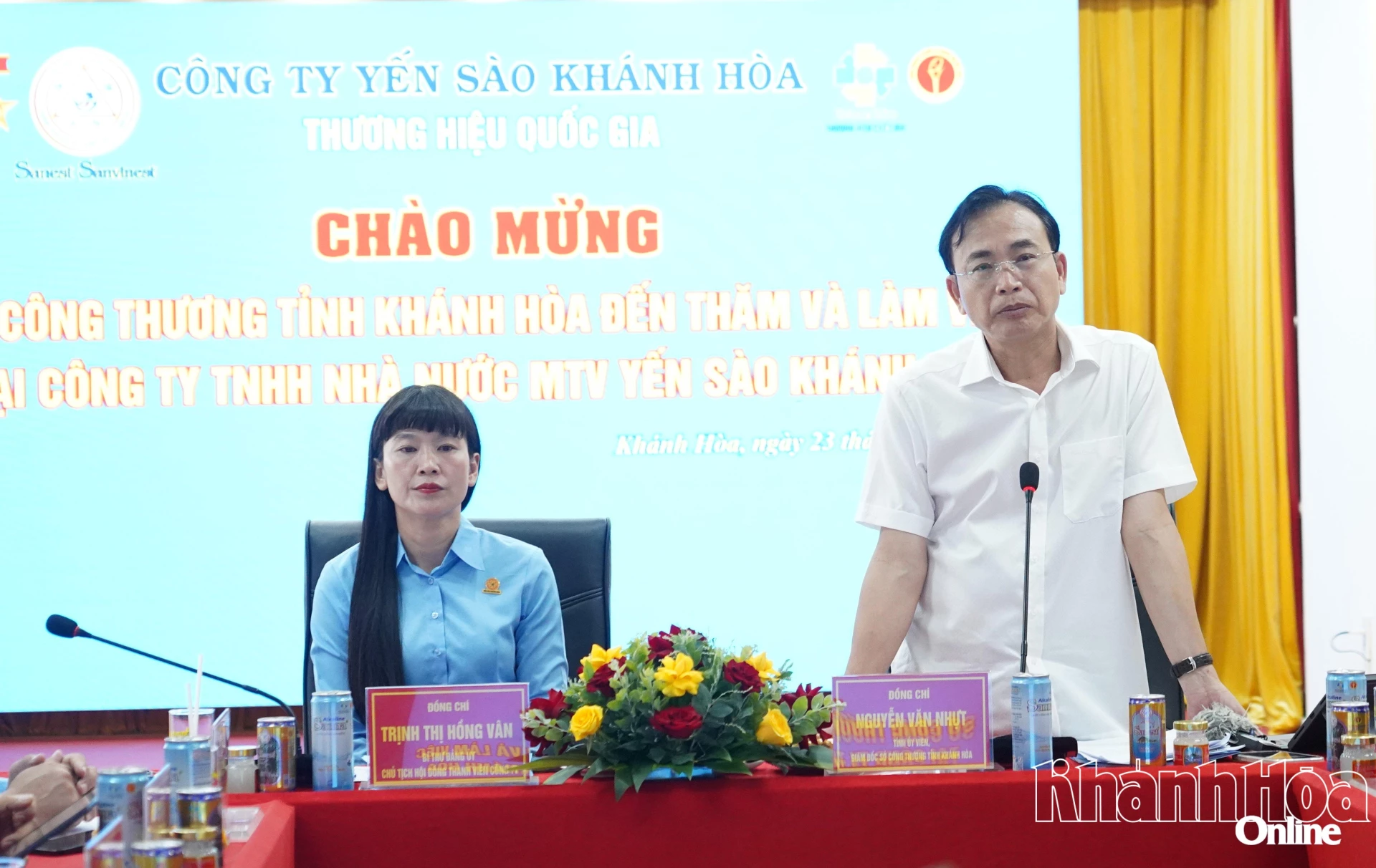 Ông Nguyễn Văn Nhựt phát biểu tại buổi làm việc.