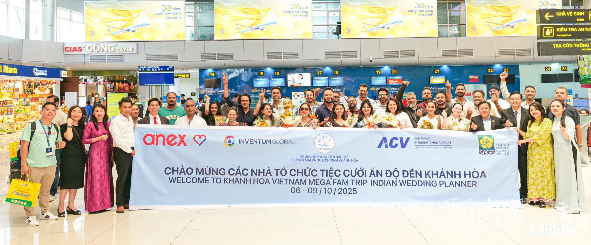 Đoàn các nhà tổ chức tiệc cưới Ấn Độ đến Khánh Hòa khảo sát nhằm tìm hiểu tiềm năng phát triển du lịch cưới,
góp phần mở rộng thị trường khách Ấn Độ và các phân khúc du lịch quốc tế giàu tiềm năng.