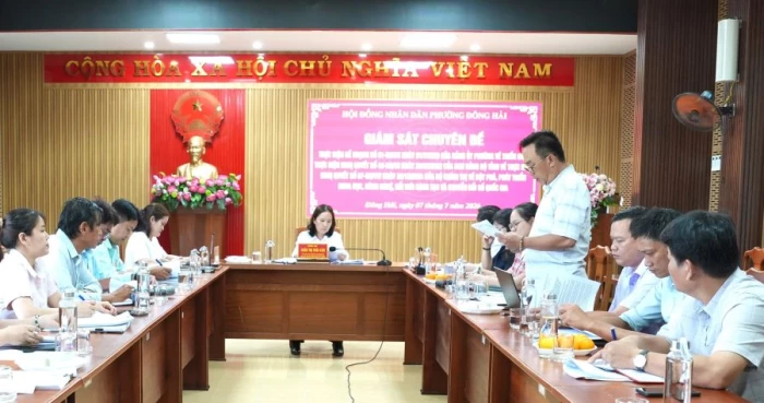 HĐND phường Đông Hải giám sát chuyên đề về phát triển khoa học, công nghệ và chuyển đổi số