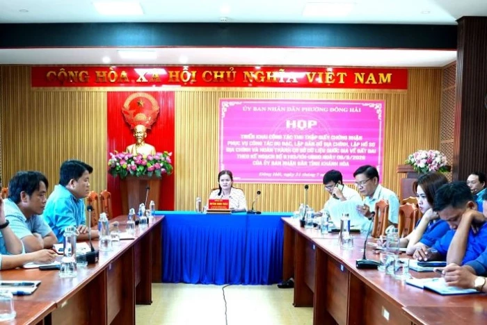 Phường Đông Hải quyết tâm hoàn thành cơ sở dữ liệu quốc gia về đất đai đúng tiến độ