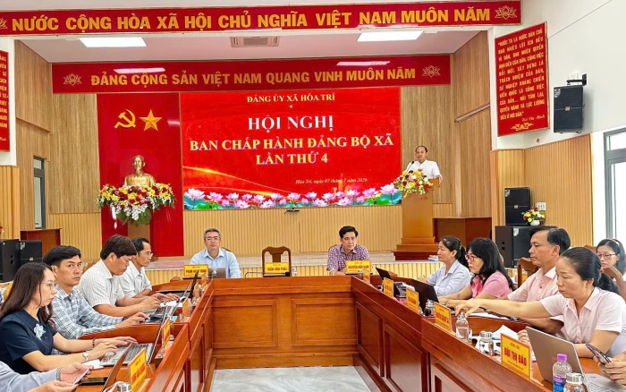 Hội nghị Ban Chấp hành Đảng bộ xã Hòa Trí lần thứ 4