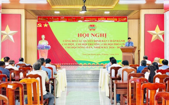 Hội Nông dân xã Nam Cam Ranh thành lập 10 chi hội sau sắp xếp, sáp nhập thôn